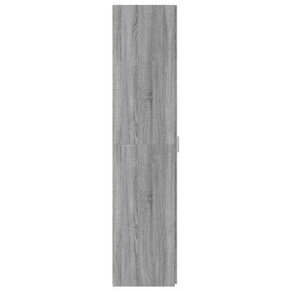 Credenza Grigio Sonoma 40x42,5x185 cm in Legno Ingegnerizzato