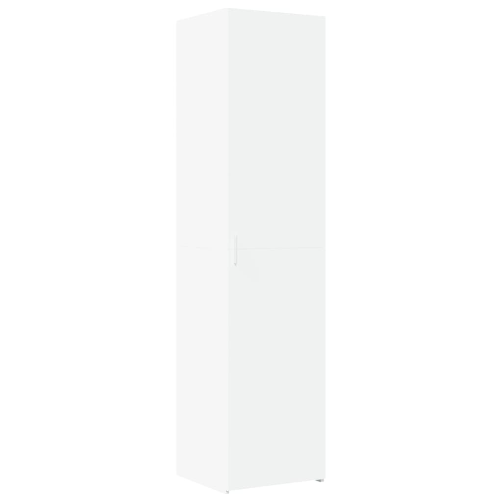 Credenza Bianca 45x42,5x185 cm in Legno Multistrato