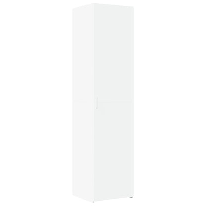 Credenza Bianca 45x42,5x185 cm in Legno Multistrato