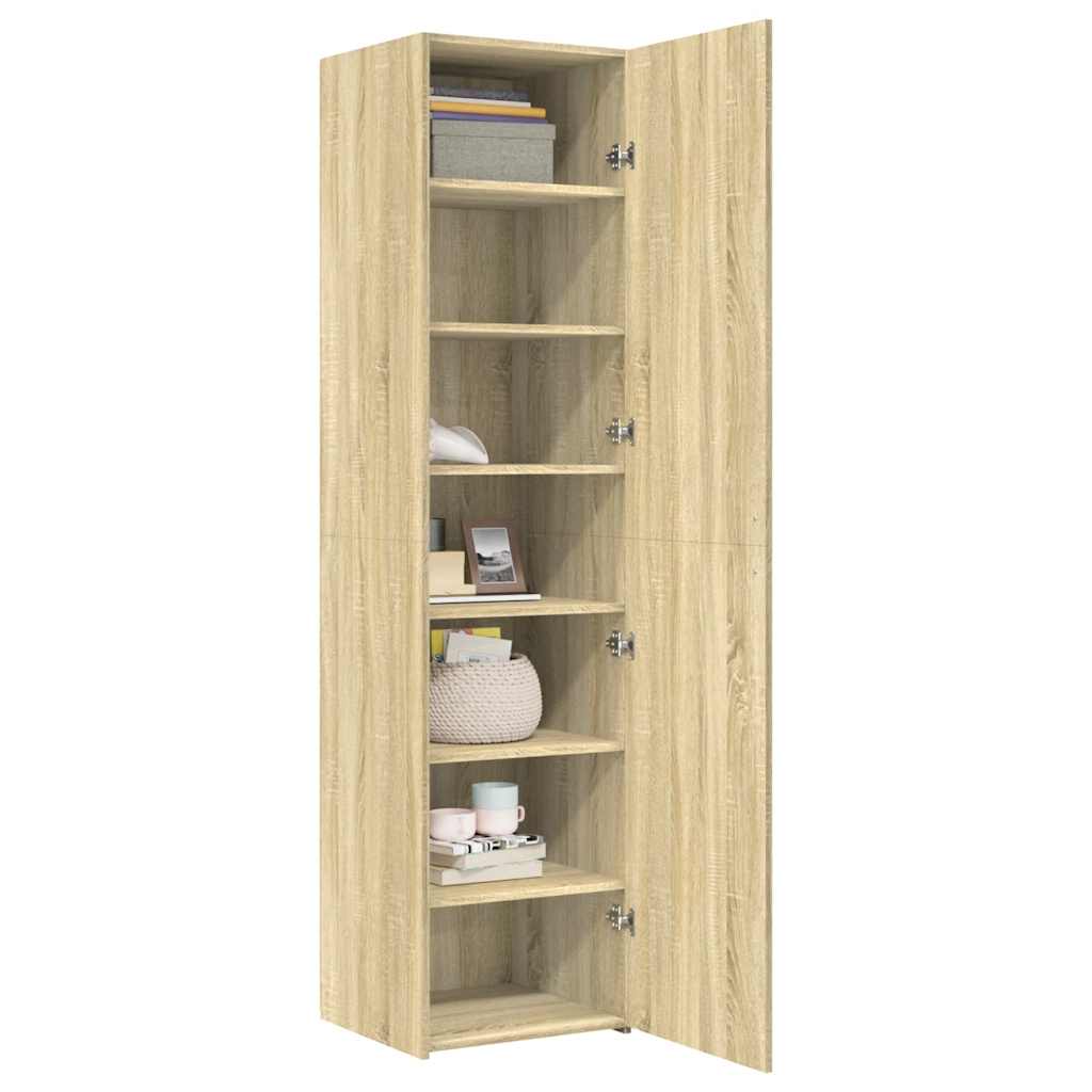 Credenza Rovere Sonoma 45x42,5x185 cm in Legno Ingegnerizzato