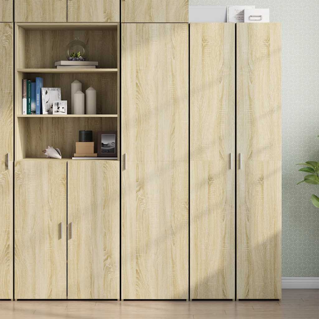 Credenza Rovere Sonoma 45x42,5x185 cm in Legno Ingegnerizzato