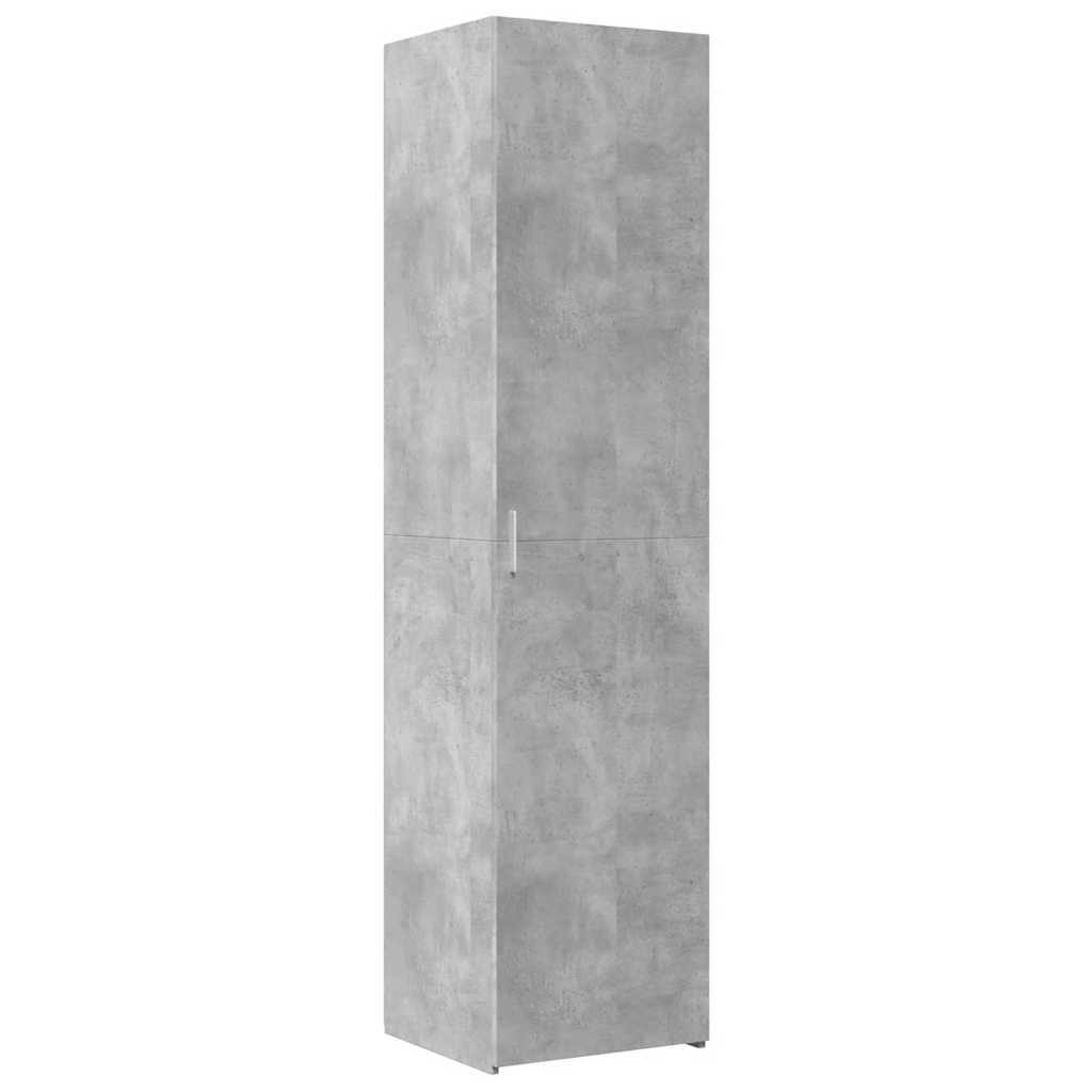 Credenza Grigio Cemento 45x42,5x185 cm in Legno Ingegnerizzato