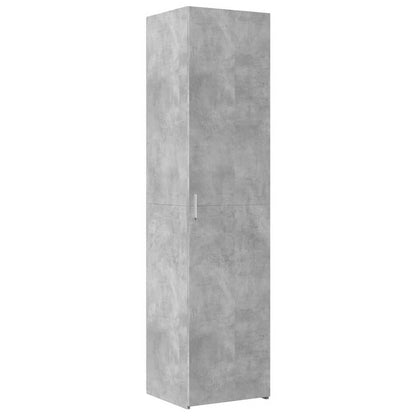 Credenza Grigio Cemento 45x42,5x185 cm in Legno Ingegnerizzato