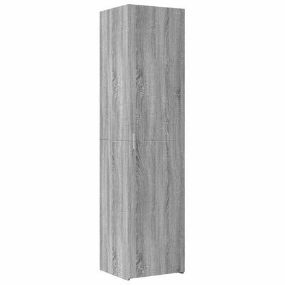 Credenza Grigio Sonoma 45x42,5x185 cm in Legno Ingegnerizzato