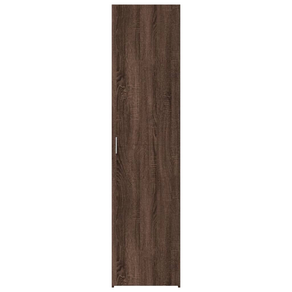 Credenza Rovere Marrone 45x42,5x185 cm in Legno Multistrato