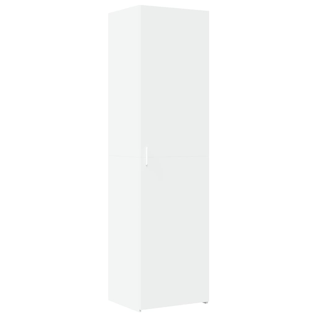 Credenza Bianca 50x42,5x185 cm in Legno Multistrato