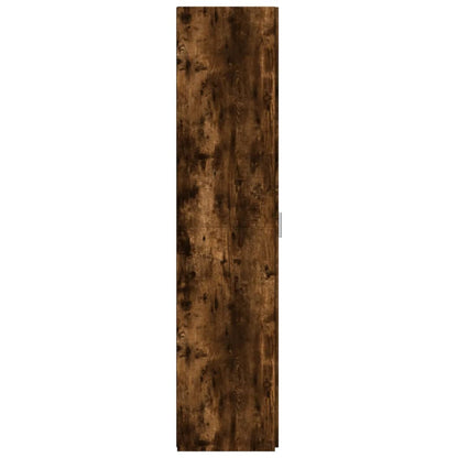 Credenza Rovere Fumo 50x42,5x185 cm in Legno Ingegnerizzato