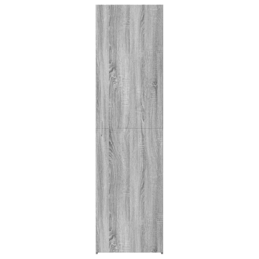 Credenza Grigio Sonoma 50x42,5x185 cm in Legno Ingegnerizzato