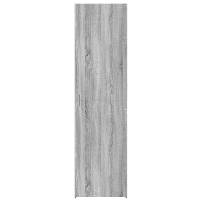 Credenza Grigio Sonoma 50x42,5x185 cm in Legno Ingegnerizzato