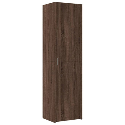 Credenza Rovere Marrone 50x42,5x185 cm in Legno Multistrato