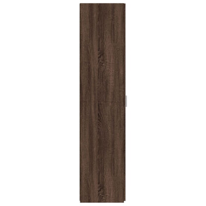 Credenza Rovere Marrone 50x42,5x185 cm in Legno Multistrato