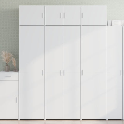 Credenza Bianca 70x42,5x185 cm in Legno Ingegnerizzato