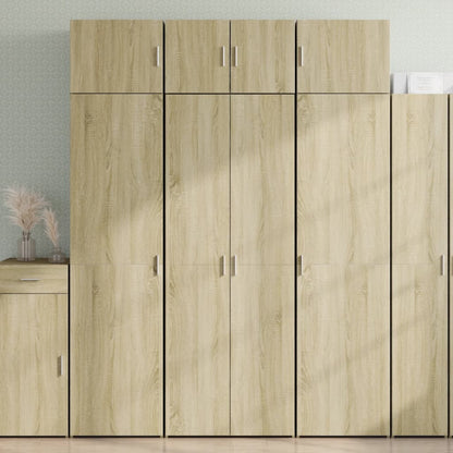 Credenza Rovere Sonoma 70x42,5x185 cm in Legno Ingegnerizzato
