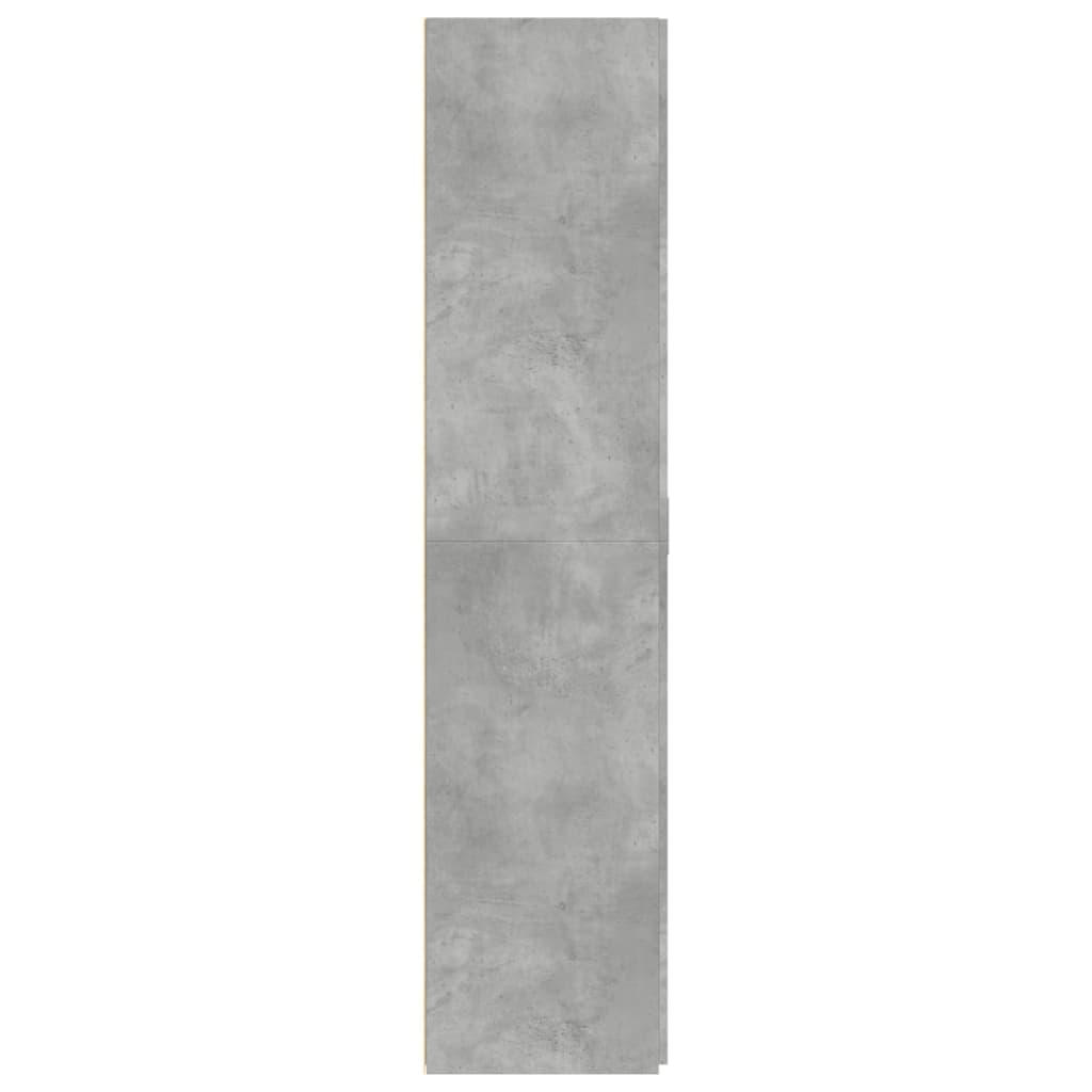 Credenza Grigio Cemento 70x42,5x185 cm in Legno Ingegnerizzato