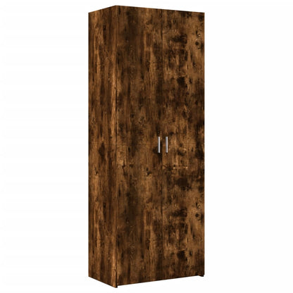 Credenza Rovere Fumo 70x42,5x185 cm in Legno Ingegnerizzato