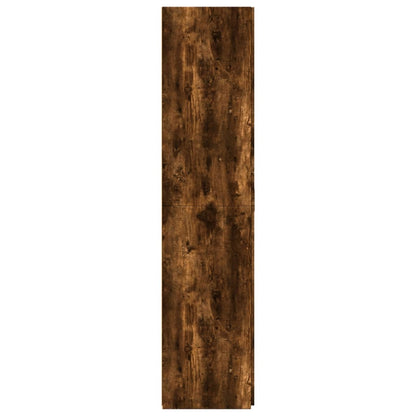 Credenza Rovere Fumo 70x42,5x185 cm in Legno Ingegnerizzato