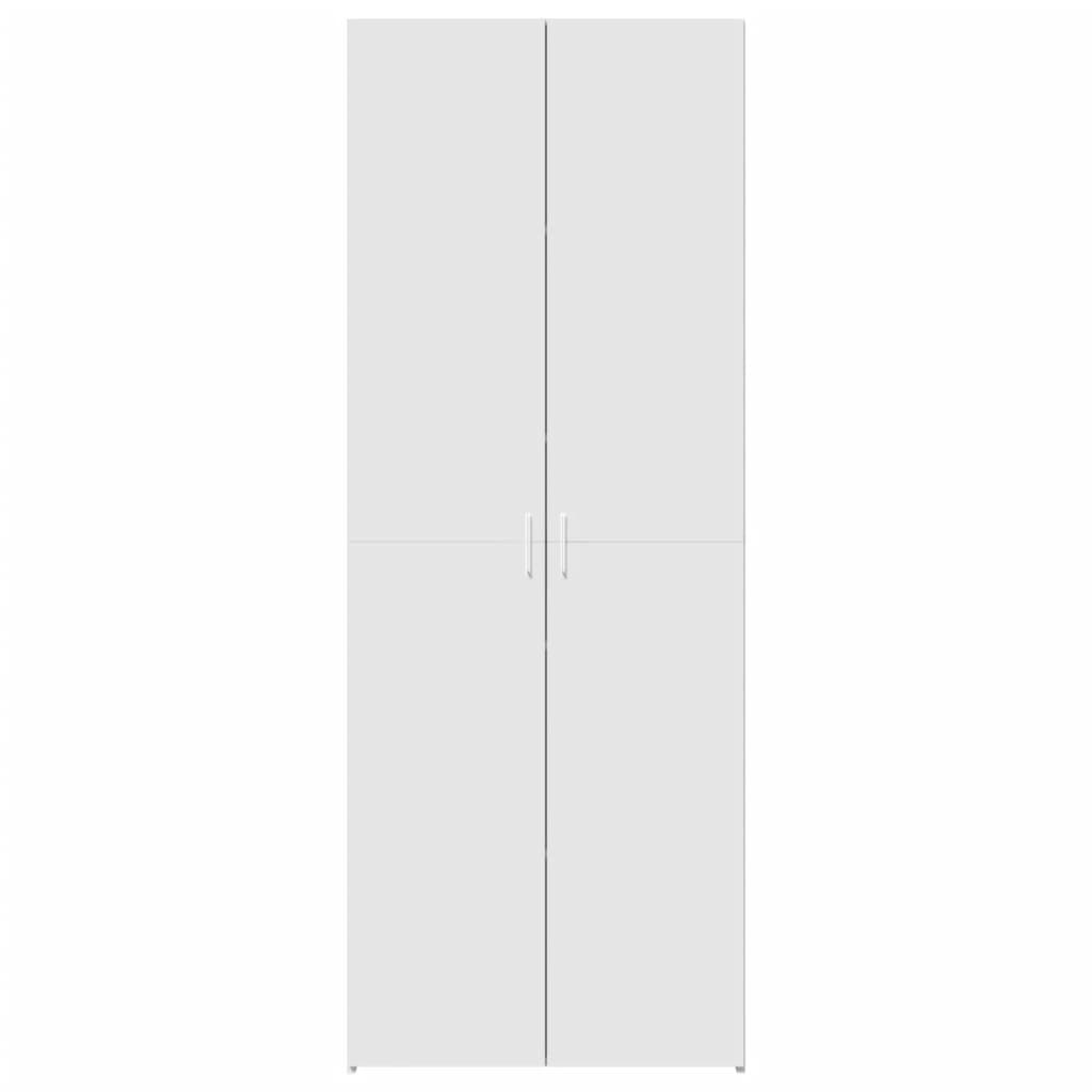 Credenza Bianca 70x42,5x185 cm in Legno Multistrato