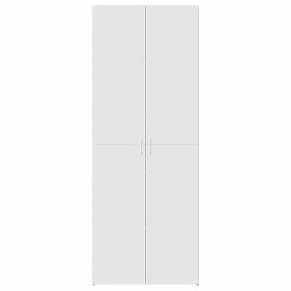 Credenza Bianca 70x42,5x185 cm in Legno Multistrato