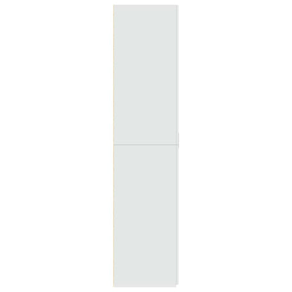 Credenza Bianca 70x42,5x185 cm in Legno Ingegnerizzato