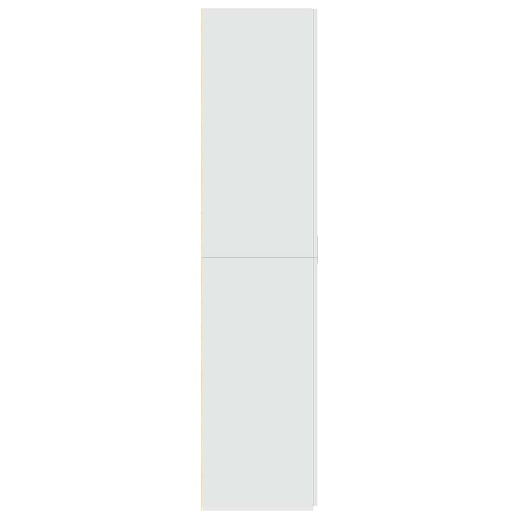 Credenza Bianca 70x42,5x185 cm in Legno Ingegnerizzato