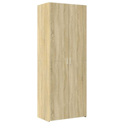 Credenza Rovere Sonoma 70x42,5x185 cm in Legno Ingegnerizzato