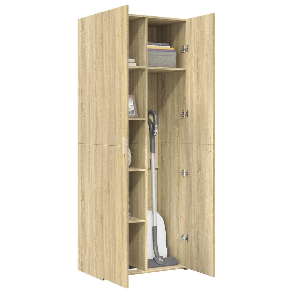 Credenza Rovere Sonoma 70x42,5x185 cm in Legno Ingegnerizzato