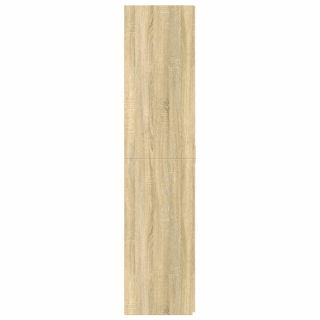 Credenza Rovere Sonoma 70x42,5x185 cm in Legno Ingegnerizzato