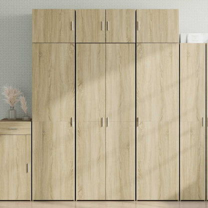 Credenza Rovere Sonoma 70x42,5x185 cm in Legno Ingegnerizzato
