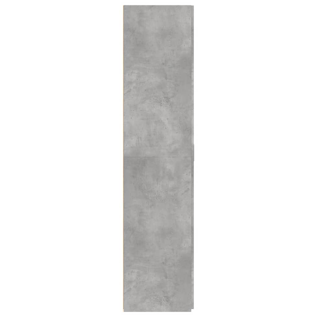 Credenza Grigio Cemento 70x42,5x185 cm in Legno Ingegnerizzato