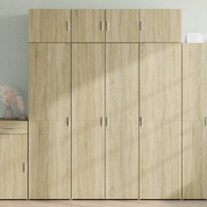 Credenza Rovere Sonoma 80x42,5x185 cm in Legno Ingegnerizzato