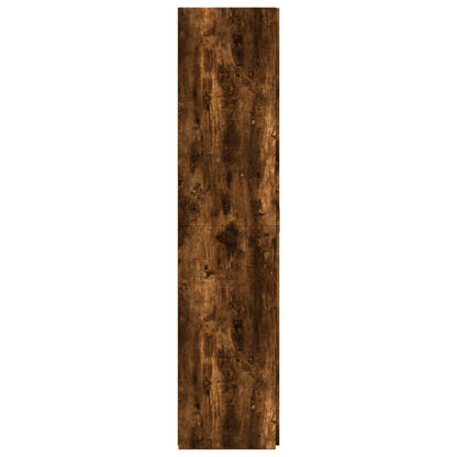 Credenza Rovere Fumo 80x42,5x185 cm in Legno Ingegnerizzato