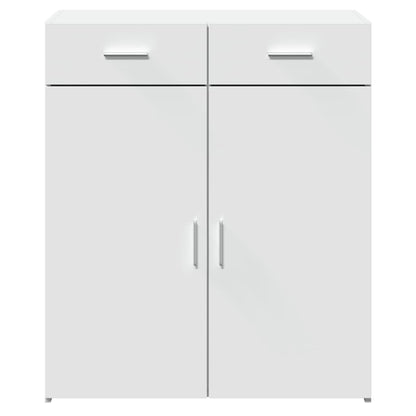 Credenza Bianca 80x42,5x93 cm in Legno Multistrato