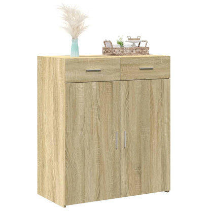 Credenza Rovere Sonoma 80x42,5x93 cm in Legno Multistrato