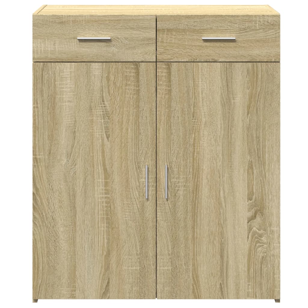 Credenza Rovere Sonoma 80x42,5x93 cm in Legno Multistrato