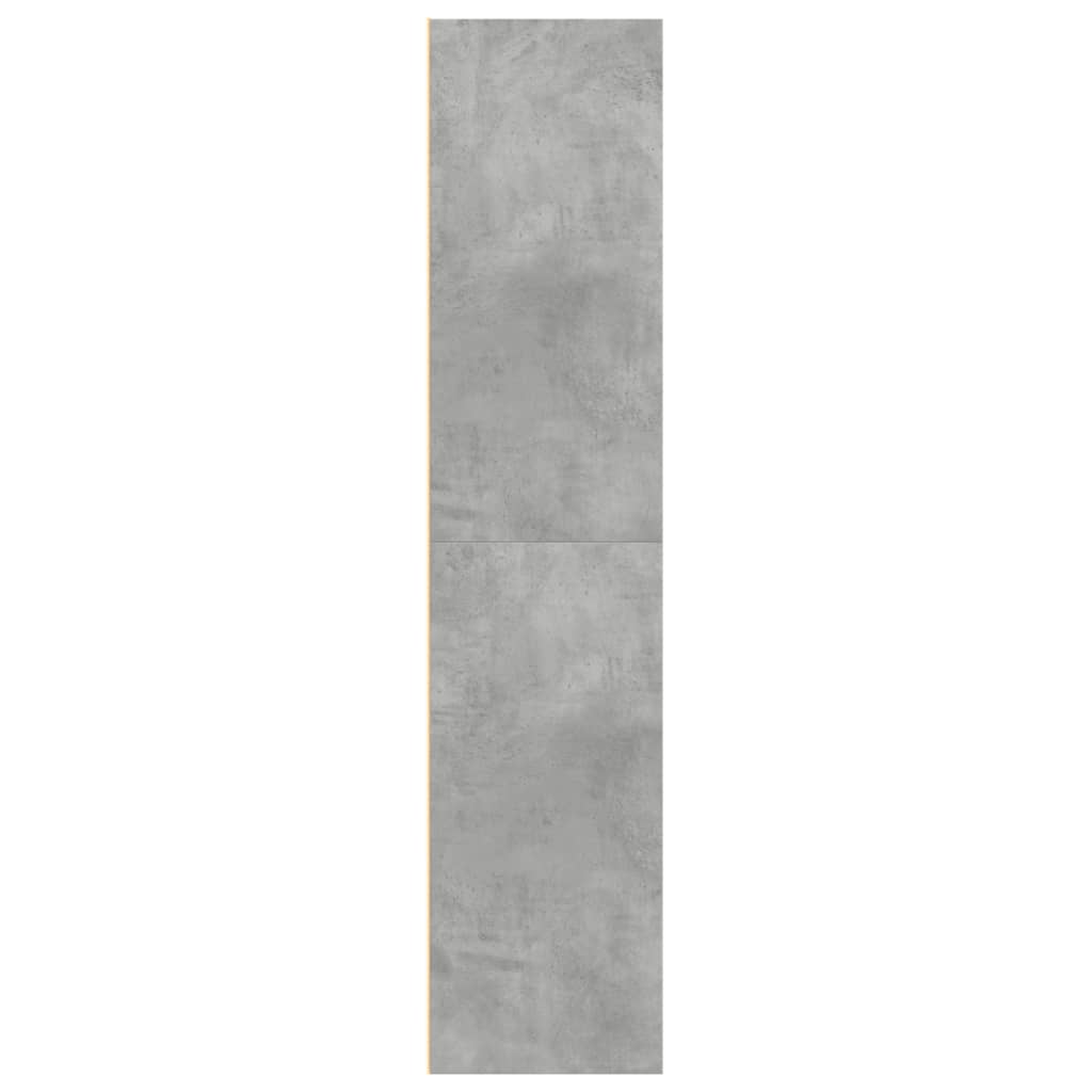 Credenza Grigio Cemento 70x41x185 cm in Legno Multistrato