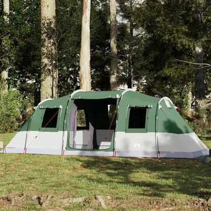 Tenda Familiare a Tunnel per 6 Persone Verde Impermeabile