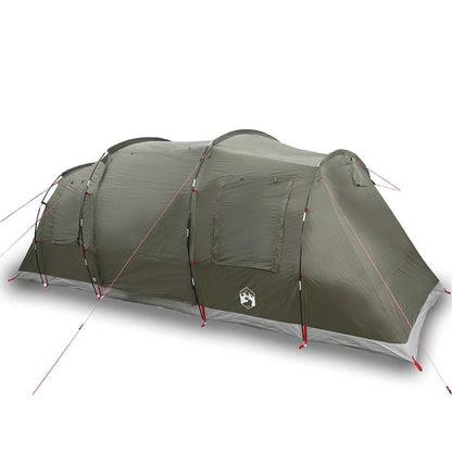 Tenda Familiare a Tunnel per 6 Persone Verde Oliva Impermeabile