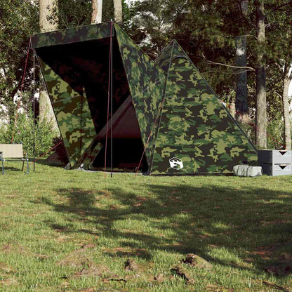 Tenda Familiare Tipi per 6 Persone Mimetica Impermeabile