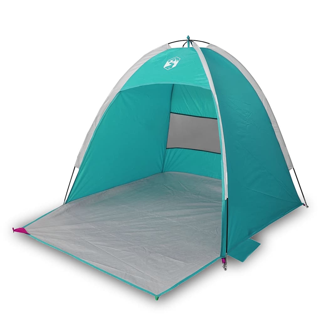 Tenda da Spiaggia 3 Persone Verde Mare Impermeabile
