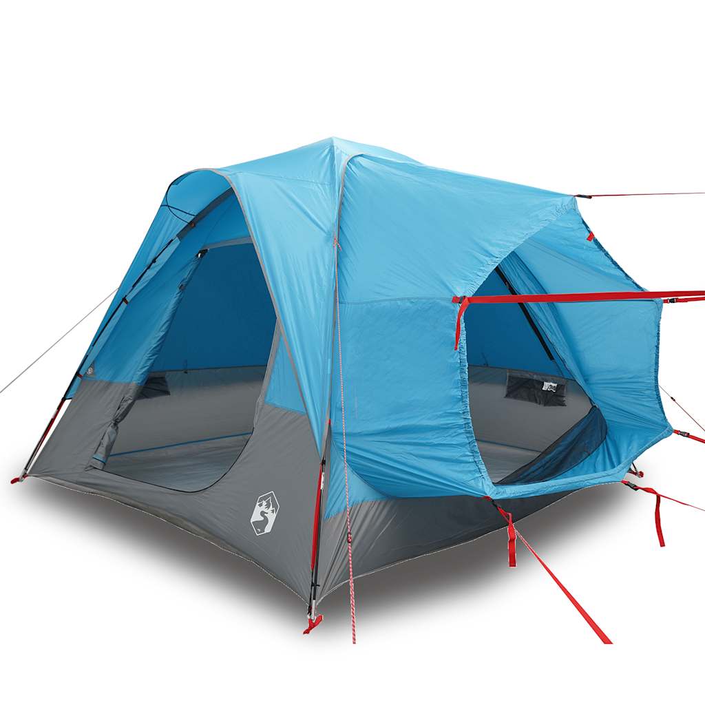 Tenda da Campeggio per Auto per 4 Persone Blu Impermeabile