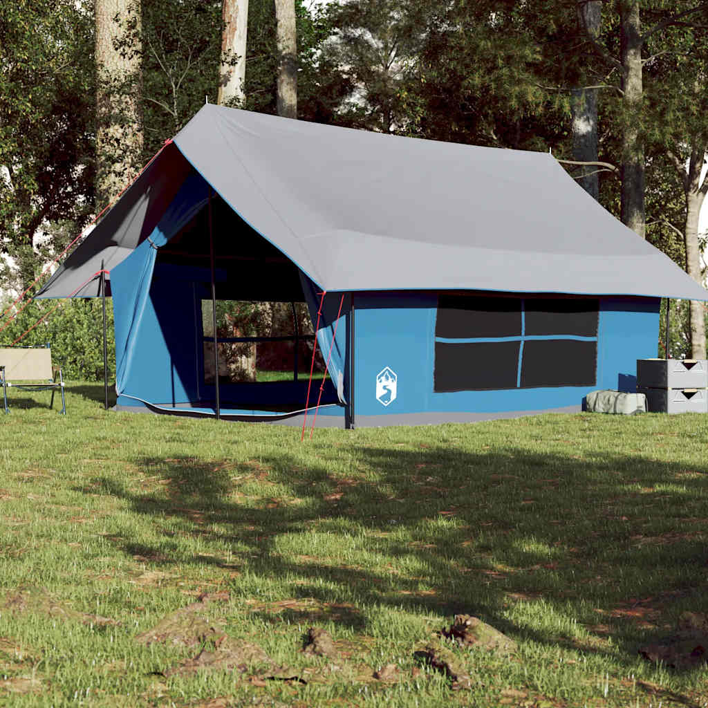 Tenda da Campeggio per 5 Persone Blu Impermeabile