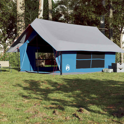 Tenda da Campeggio per 5 Persone Blu Impermeabile