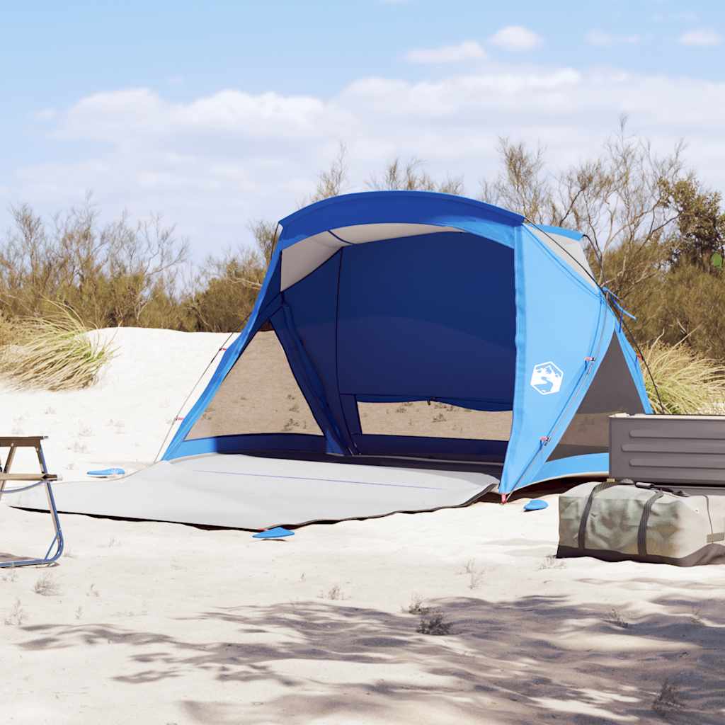 Tenda da Spiaggia 2 Persone Azzurra Impermeabile
