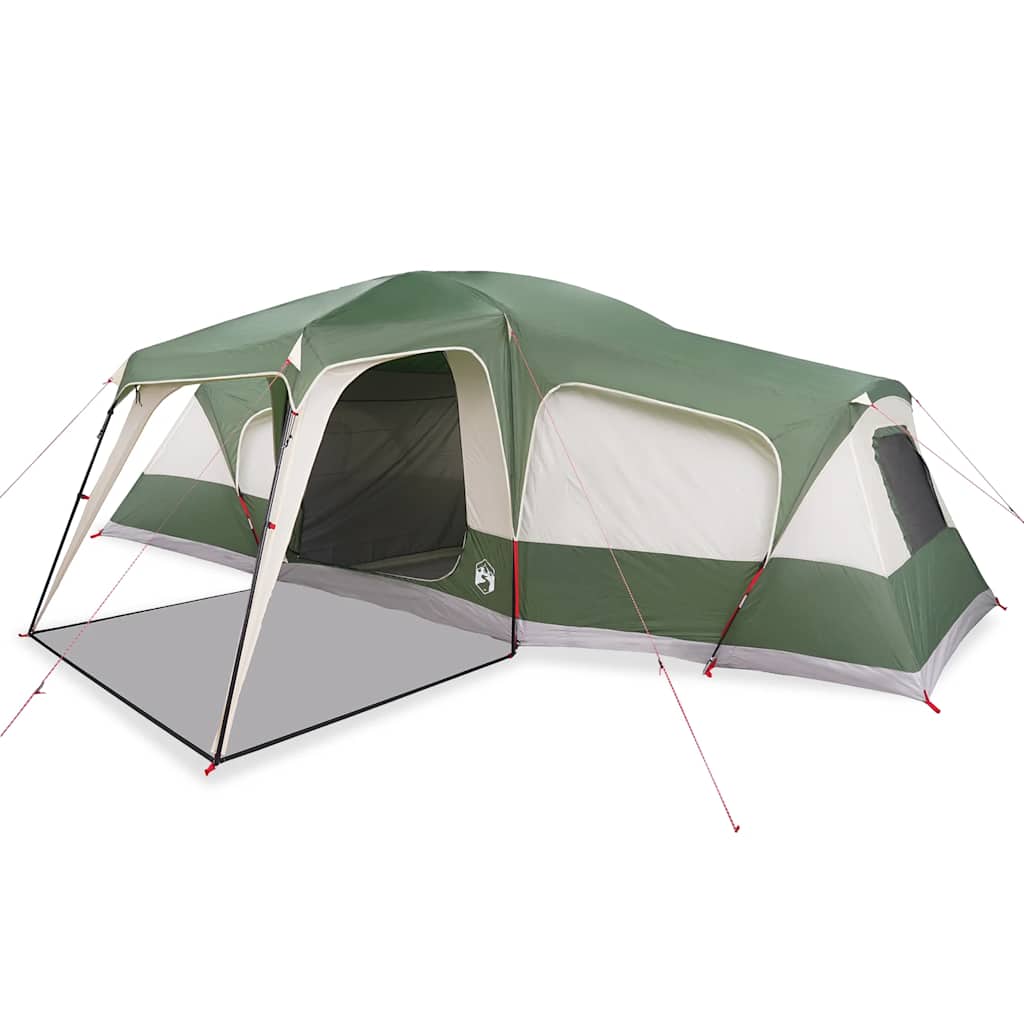 Tenda da Campeggio con Portico a Cupola 9 Persone Impermeabile