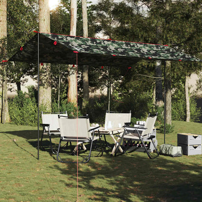 Telone da Campeggio Mimetica 406x306 cm Impermeabile