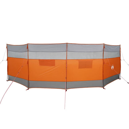 Frangivento Campeggio Grigio Arancione 510x153 cm Impermeabile