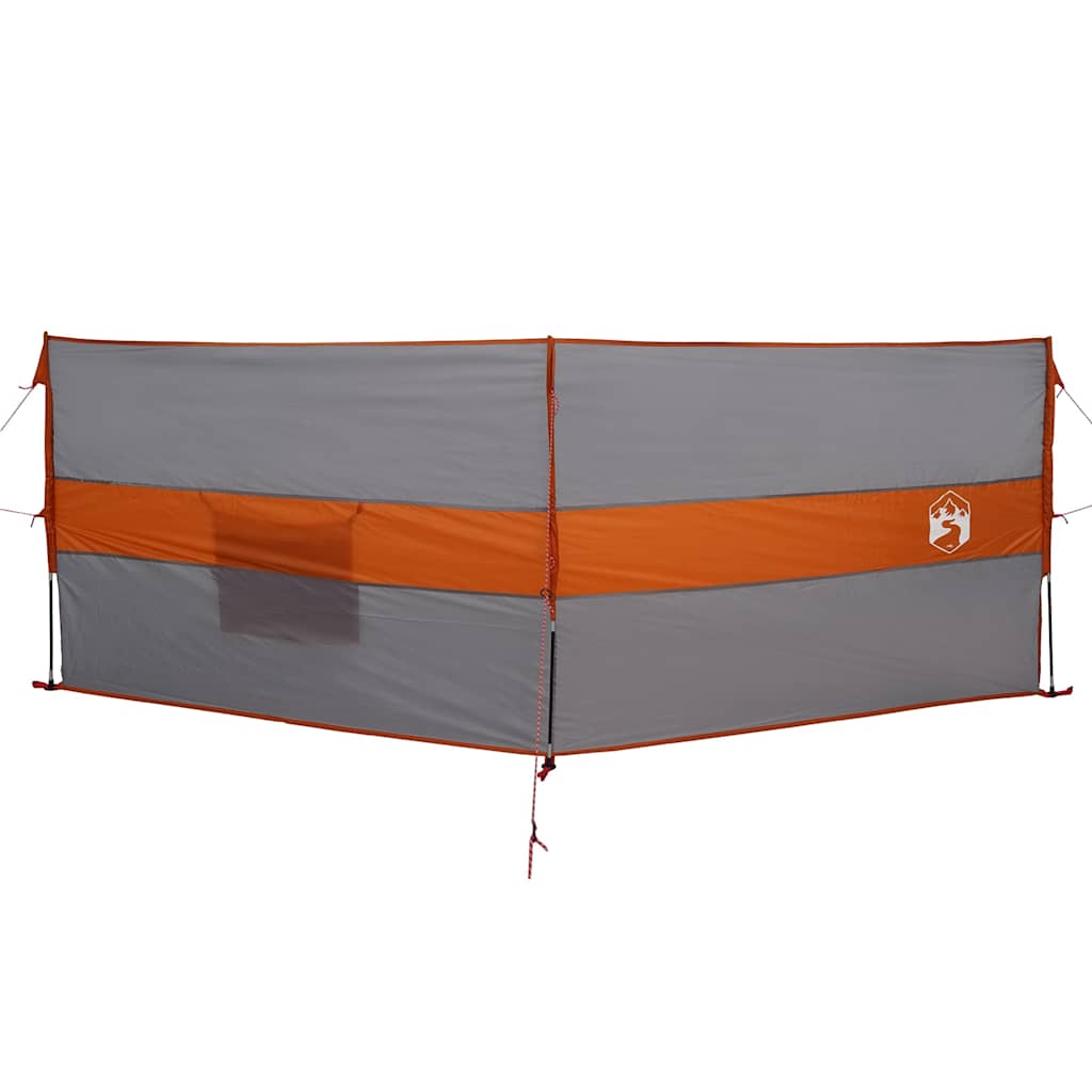 Frangivento Campeggio Grigio Arancione 344x120 cm Impermeabile