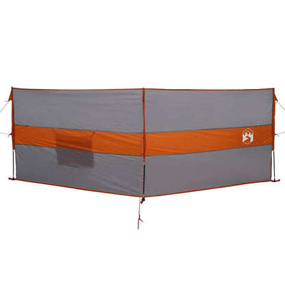 Frangivento Campeggio Grigio Arancione 344x120 cm Impermeabile