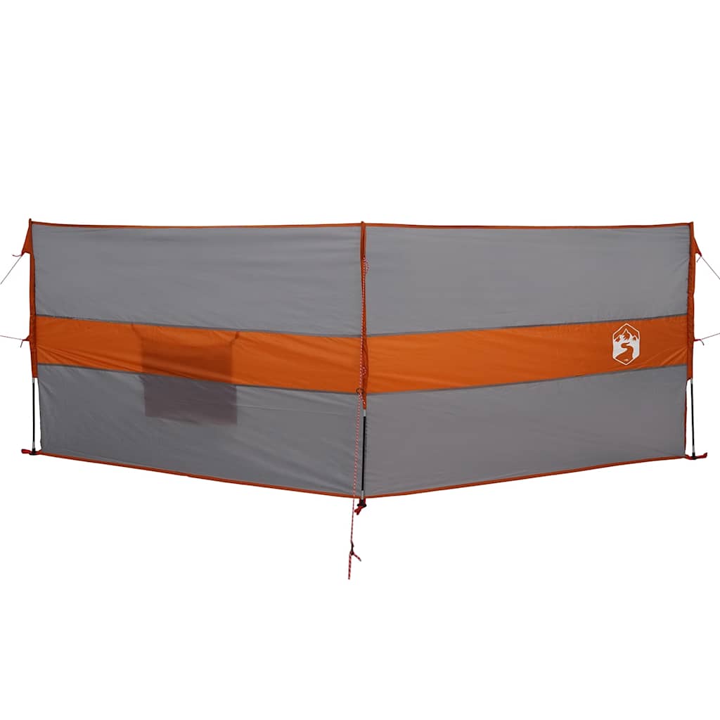 Frangivento Campeggio Grigio Arancione 344x120 cm Impermeabile