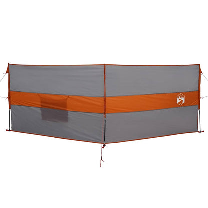 Frangivento Campeggio Grigio Arancione 344x120 cm Impermeabile